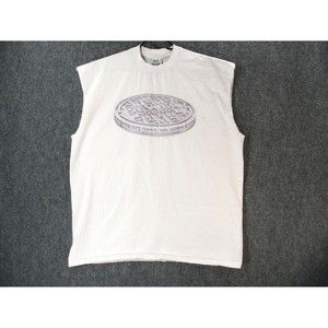 ASAP Ferg Sewer Sounds Shirt Mens Adult 2XL White Sleeveless Logo Active XXL Cre